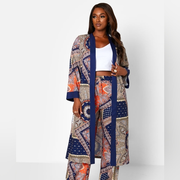 Rebdolls Other - NWT Rebdolls Work From Home Printed Kimono 1X *HOST PICK*